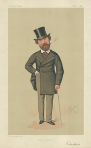 Henry Du Pre Labouchere, Modest assurance, 7. november 1874, Vanity Fair-tegneserie af Carlo Pellegrini