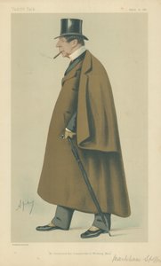 Mr Markham Spofforth, Han opfandt den konservative arbejder mand, 20. marts 1880, Vanity Fair tegneserie af Carlo Pellegrini