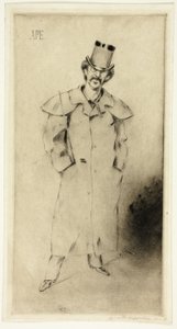 Portræt af Whistler af Carlo Pellegrini