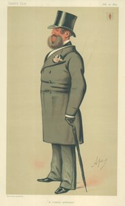 Sir Henry Josias Stracey, A country gentleman, 10. juli 1875, Vanity Fair-tegneserie af Carlo Pellegrini