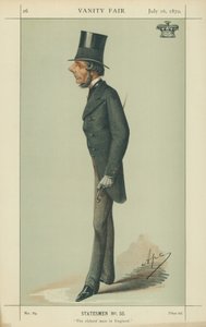 The Marquis of Westminster, Den rigeste mand i England, 16. juli 1870, Vanity Fair tegneserie af Carlo Pellegrini
