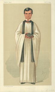 The Rev Henry White, Prayers, 26. december 1874, Vanity Fair tegneserie af Carlo Pellegrini