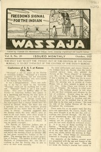 Udgave af Wassaja, bind. 8, nr. 20, oktober 1922 af Carlos Montezuma