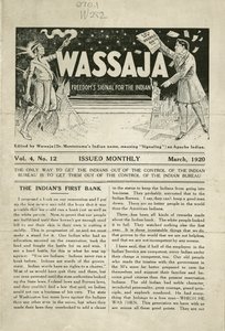 Udgave af Wassaja, bind. 4, nr. 12 af Carlos Montezuma