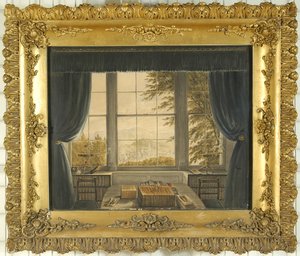 Sydvindue af studiet af Greta Hall, 1841 af Caroline Bowles