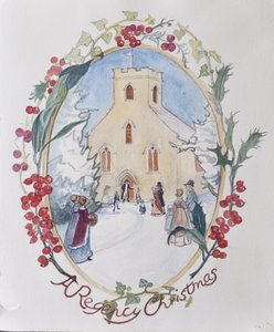 Regency Christmas, 2008 (wc på papir) af Caroline Hervey Bathurst
