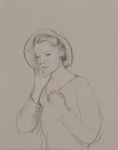 Studie for Elizabeth Bennet, 2011 af Caroline Hervey Bathurst