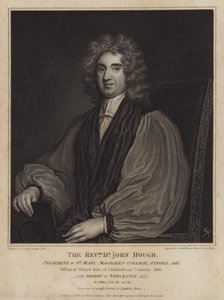 John Hough, engelsk biskop og præsident for Magdalen College, Oxford