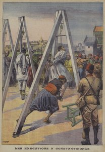 Henrettelser af deltagere i det osmanniske modkup i 1909 i Konstantinopel