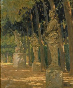 Carrefour for enden af Tapis Vert, Versailles af Carroll Beckwith