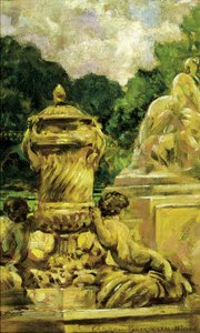 Fountain Garden i Nimes, Frankrig, 1911.