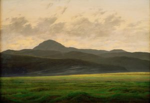 Bjerglandskab i Bøhmen af Caspar David Friedrich