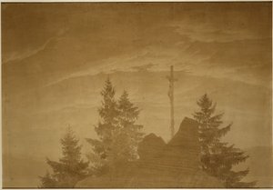 Korset i bjergene af Caspar David Friedrich