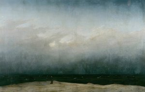 Munken ved havet. 1808-1810 af Caspar David Friedrich