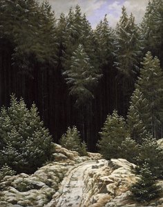 Tidlig sne af Caspar David Friedrich