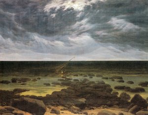 Tysk: Seashore by Moonlight Seashore by Moonlight af Caspar David Friedrich