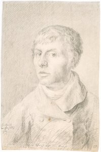 Tysk: Selbstbildnis Selvportræt af Caspar David Friedrich
