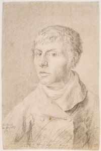 Tysk: Selbstbildnis Selvportræt af Caspar David Friedrich