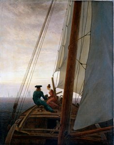 Om bord på et sejlskib mellem 1818 og 1820. af Caspar David Friedrich