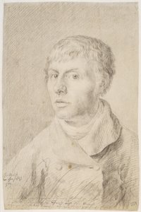 Selvportræt, 1800 af Caspar David Friedrich