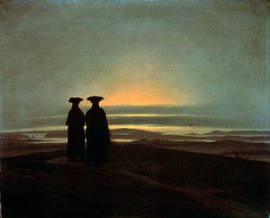 Sunset Brothers, mellem 1830 og 1835. af Caspar David Friedrich