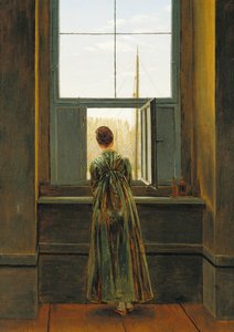 Kvinde ved et vindue, 1822 af Caspar David Friedrich