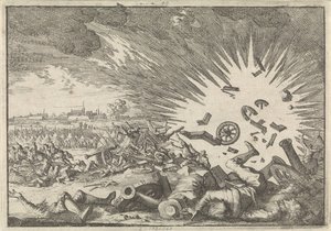 Eksplosion af et fransk krudtmagasin under belejringen af ​​Namur, 1640