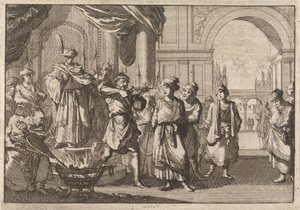 Selim IV, Shah af Persien, med sin bror blindet af et glødende jern, 1694