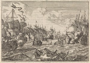 Slaget ved Solebay, 1672 af Caspar Luyken