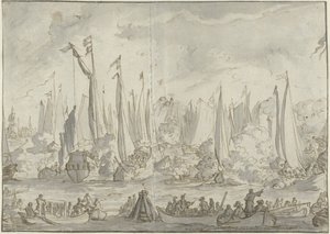 Spejlkamp til ære for besøget af Great Moscovy Legation af Caspar Luyken