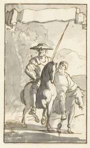 Titeltryk af Don Quixote Design til femte bind af Histoire de l