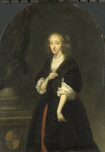 Portræt af Jacoba Bicker (1640-95), kone til Pieter de Graeff af Caspar Netscher
