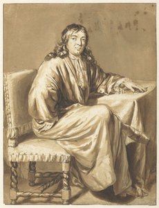 Portræt af Cornelis de Man af Caspar Netscher