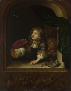 To drenge blæser bobler, ca. 1670