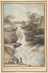 En bro på Aar, ved foden af Grimsel, i kantonen Bern, ca. 1775.