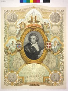 Ludwig van Beethoven af Casper Johann Nepomuk Scheuren