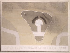 (Design til springvand, Ridgefield, Connecticut) af Cass Gilbert