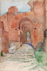 Arches of Palace of Nero, 1933. af Cass Gilbert