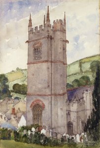 Church Tower, Marldon, 1924. af Cass Gilbert