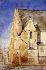 Old Church, Tours, Frankrig, 1880. af Cass Gilbert