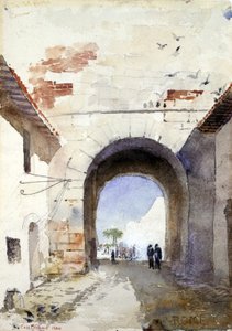Porta San Paulo, Rom, 1880. af Cass Gilbert