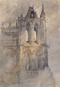 Southwest Tower, Amiens Cathedral, 1880. af Cass Gilbert