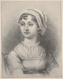 Jane Austen (gravering) af Cassandra (after) Austen