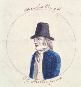 Charles I, ca. 1790 (pen & blæk og wc på papir)