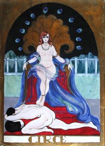 Circe, ca. 1900-20 (akvarel på papir) af Castana Castana