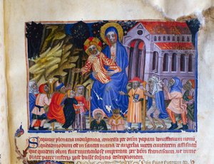 Miniature fra Vermeil Book of Montserrat af Catalan School