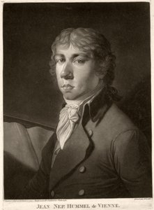 Johann Nepomuk Hummel (1778-1837) graveret af Wrenck af Catharina Escherich