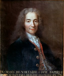 Portræt af Voltaire af Catherine Lusurier