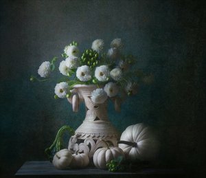 Elegant efterårsstilleben