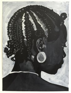 Belladonna: Koroba, 2014 (olie og akryl på papir) af Cathy Lomax